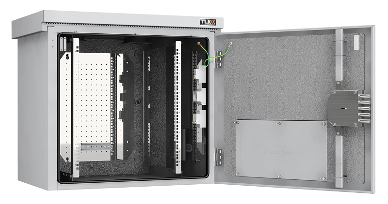 Шкаф настенный климатический, Lite, IP55, Ш821хВ748хГ566 мм, цвет серый, муар, RAL 7035. Комплектация: монтажные направляющие - 2 пары, рым-болт М8 - 4 шт., сальник-ввод отверст. 32 мм - 6шт., монтажная панель – 3 шт., дин-рейка – 7 шт