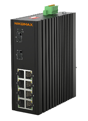 Неуправляемый промышленный коммутатор, 8*10/100/1000Мбит/с PoE (af/at/BT) из которых 4 порта PoE BT, 2*1Гбит/с SFP, крепление на DIN-рейку, 2*ввода питания, питание 44-57В (блок питания 240Вт поставляется отдельно), -40С +75С.