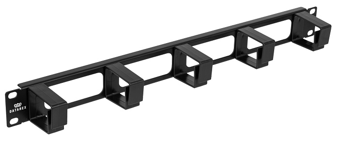 Организатор с 5 кольцами пластиковыми и окнами, черный