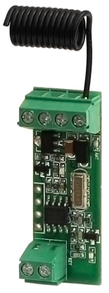 Радиоканальный передатчик, 1 канал, совместим с приемниками Smartec с динамическим кодом, 12-24 В (DC), 15 мА