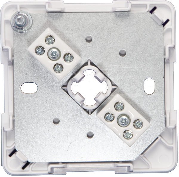 Коробка монтажная огнестойкая IP41, фарфоровый клеммник 4 контакта, до 3 мм кв., 75х75х30 мм, вводы вставки из эластичного материала