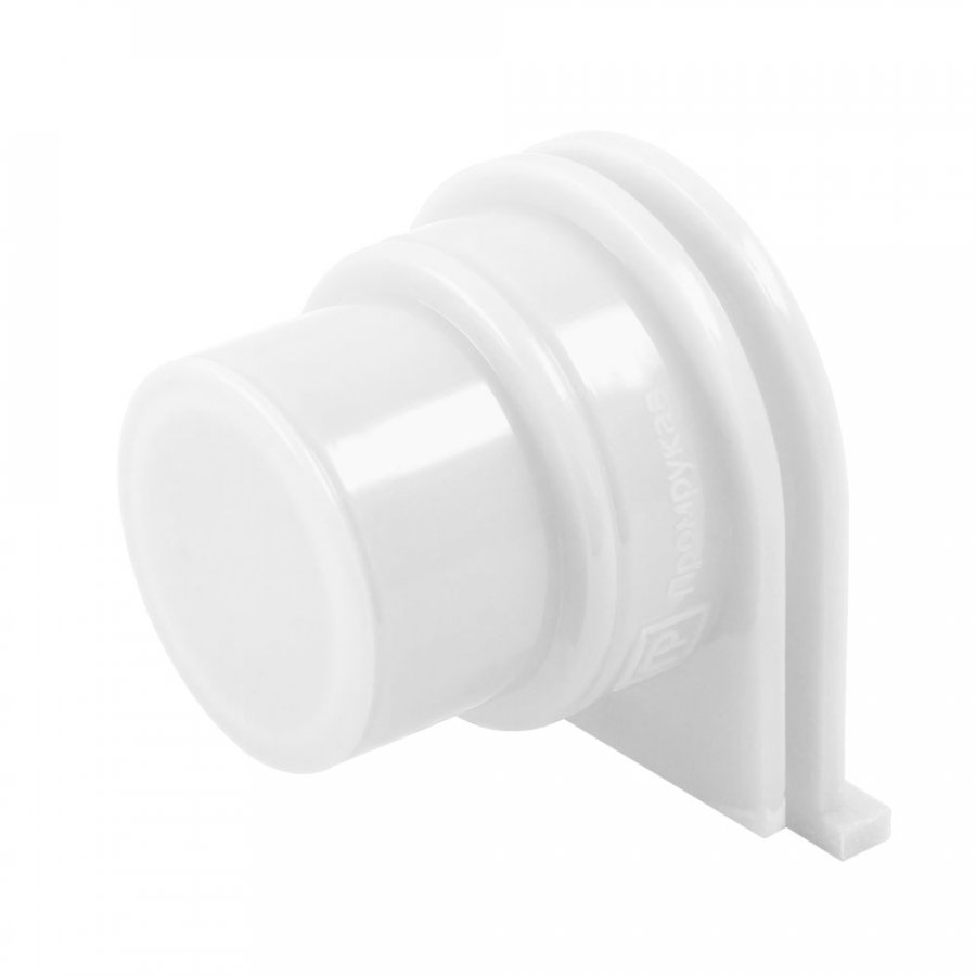 Переходник универсальный на гофрированную трубу белый (50шт/уп)