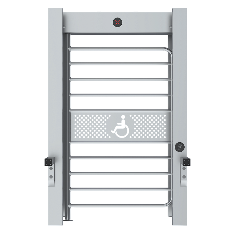 Полноростовой турникет серии СПЕКТР Z, Габариты: 1490*2604*2334мм, Материал: 304 Нержавеющая сталь, толщина 1.2/1.5мм, Время разблокировки: 0.2с, Пропускная способность: 35 чел/м, Ширина прохода: 1180 мм