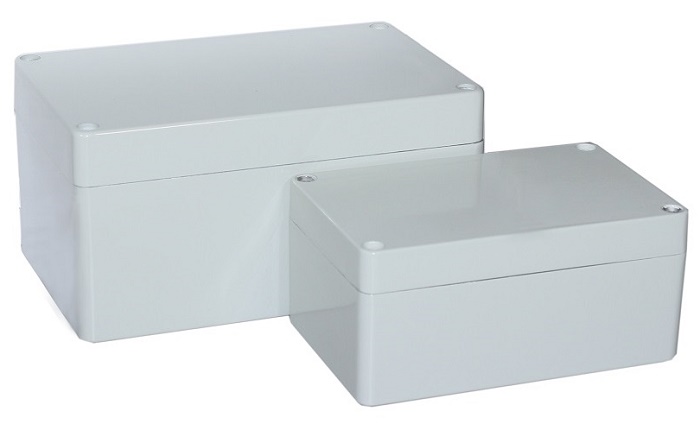 Коробка взрывозащищенная без вводов и клеммников. Внешние габаритные размеры 204х159х84 мм