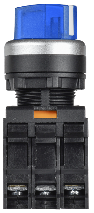 Переключатель с подсв. 2 полож. 1NO+1NC синий MASTER IEK