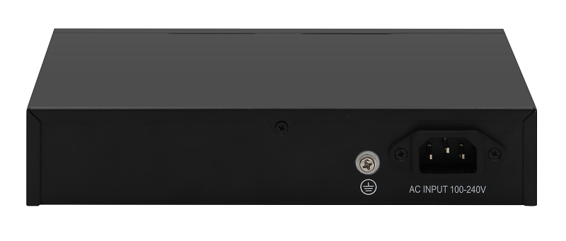 Коммутатор, неуправляемый, 8 PoE (802.3af/at) порта 10/100/1000Мбит/с, 7-8 порт до 250м cat6, 2 порта 1000Мбит/с Base-T, PoE Watchdog, VLAN, 120Вт