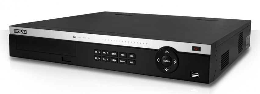 IP Видеорегистратор до 16 каналов; разрешение записи до 32 Мп; H.265/H.264/MJPEG; 4 SATA III порта до 20 Tб; 1 USB 2.0; 2 USB 3.0; AC 100~240V, 50/60 Hz