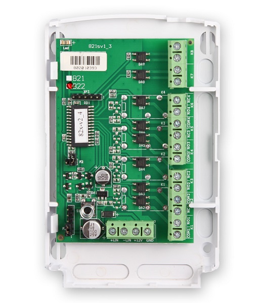Модуль реле, 8 реле, 100 В, 0.1А, с перекидными контактами, возможность работы с Астра-831,832,812, конфигурирование от ПК