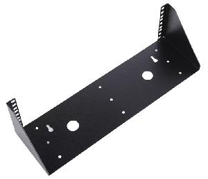 Кронштейн телекоммуникационный настенный вертикальный 4U, цвет черный