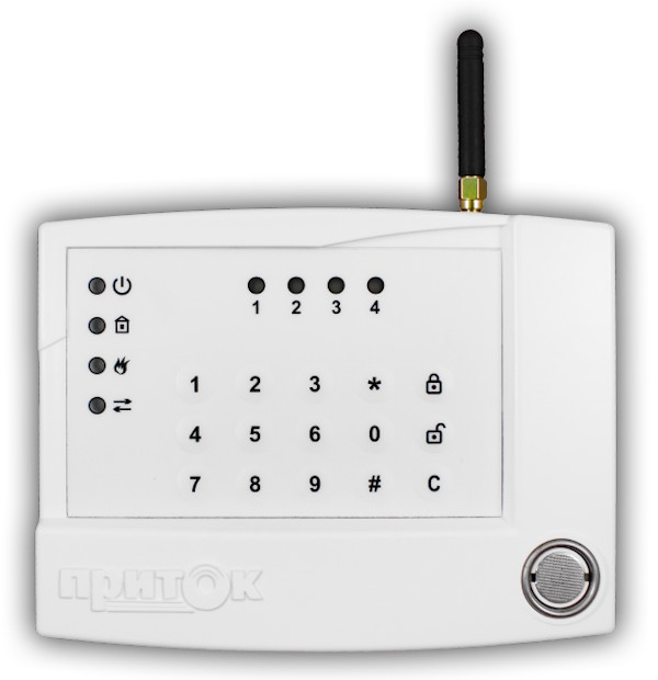 Контроллер охранно-пожарный 4 шлейфа сигнализации. Основной канал Ethernet, резервный канал GSM(GPRS). 2 SIM-карты. Модуль GSM: 4G, поддержка DHCP, GPON. Связь с АРМ ПЦН через сервер подключений, протокол UDP. Автоматическое переключение каналов связи. 2 IP-адреса ПЦН. Светодиодная индикация состояния шлейфов. 4 программируемых шлейфа, 4 раздела, встроенная клавиатура, считыватель ТМ. Программирование настроек и параметров по USB. Шина расширения для подключения модулей расширения шлейфов и внешних клавиатур, 4 силовых выхода, питание от внешнего источника 11-16 В.