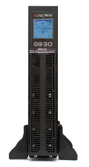 Источник бесперебойного питания в стойку, on-line (с двойным преобразованием), чистая синусоида, 3000 ВA (2700 Вт); U-вх.220 В; U-акб.72 В, I-заряд.1 А, 6 батарей 12 В 9 А·ч; ЖК-дисплей; выходные разъёмы - IEC-320-C13 (8 шт.), IEC-320-C19 (1 шт.); холодный старт, совместим с генератором; высота 2U; IP20, t-раб.+5...+40°C, 88х482х595 мм