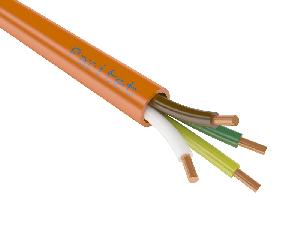 Кабель безгалогенный огнестойкий 4х0,5 мм, бухта 200 м.