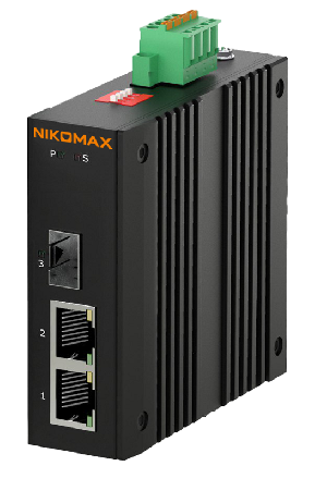 Медиаконвертер PoE промышленный неуправляемый UTP 2*10/100/1000 Мбит/с (802.3af/at) до 250 метров, SFP 100/1000 Мбит/с, без LFP, PoE watchdog, Port isolation, 44-57В (без блока питания в комплекте), -40 до +75