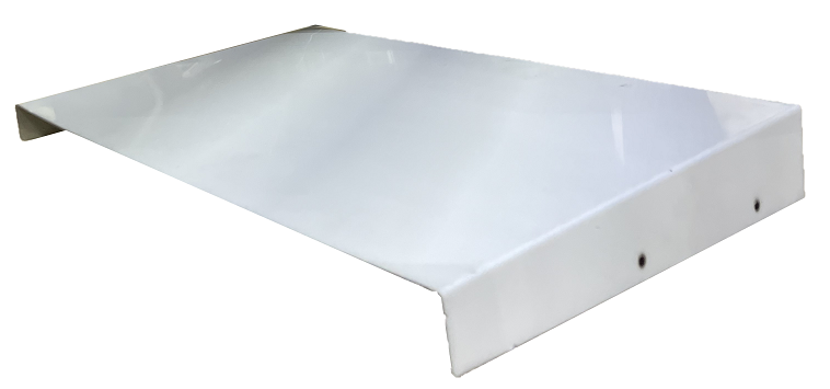 Козырек для защиты шкафа 600 х 600 х 250 мм от солнца и атмосферных осадков. Цвет серый
