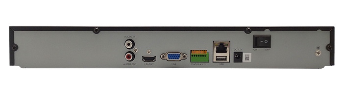 Видеорегистратор IP, 32-канальный, до 12Mp, H.264/H.264+/H.265/H.265+, аудиокодеки: G.711, 2 HDD SATA 3.0 до 10Тб, -10°C ~ +55°C, 12В / 15Вт