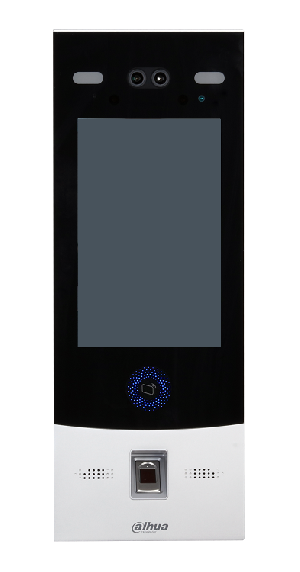 Вызывная панель c распознаванием лиц и отпечатков пальцев, В устройстве применяется алгоритм распознавания лиц глубокого обучения. Поддерживает открытие через сканирование отпечатка пальца, распознавание лица, IC карту, пароль, QR-код и их комбинации. 