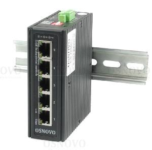 Промышленный коммутатор Gigabit Ethernet на 5GE RJ45 портов. Порты: 5 x GE (10/100/1000Base-T). Встроенная грозозащита 6кВ. Питание: 3 x входа DC9-57V(6W). БП в комплект НЕ входит. Монтаж на DIN-рейку или на стену (крепление в комплекте). Поддержка режима CCTV: Увеличение расстояния передачи данных до 250м, изоляция портов (VLAN).  37х108х90мм. Вес: 0,47кг.  -40…+80°С.