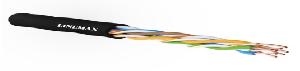 Кабель LINEMAX U/UTP cat 5e PE 4 пары Cu Solid OUTDOOR, внешний, чёрный (305 м)