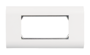 Настенная лицевая панель NIKOMAX под 2 вставки типа Mosaic 45х45мм, с подрамником, белая