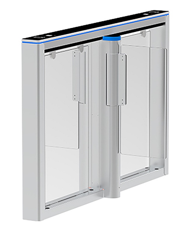 Скоростной турникет распашной (центральный модуль) Comet-S1000, нар на отказ 6 млн., инфр. дат. 8 пары., скор. отк. двери 0.8 сек., ширина прохода 660 мм. Цвет - серебро.