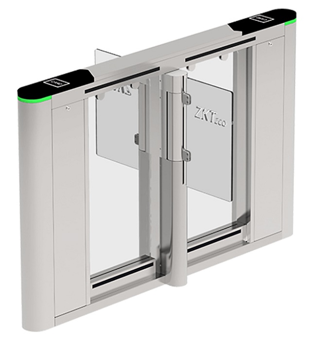 Турникет с&nbsp;&nbsp;распашными створками (центральный элементы). Режим антипаника. Материал корпуса - нержавеющая ста. ль SUS304, материал крышки&nbsp;&nbsp;- закаленное стекло, материал створок - закаленное стекло.&nbsp;&nbsp;Светодиодный индикатор прохода. Ширина прохода - до 900мм. Установка внутренняя / наружняя (под навесом). Рабочая температура -28град.С ~ 60град.С. Питание AC110V/220v. Длина прохода - 1600 мм, высота створок - 800 мм. Вес&nbsp;&nbsp;кг 130. Наработка на отказ 2  млн. проходов.