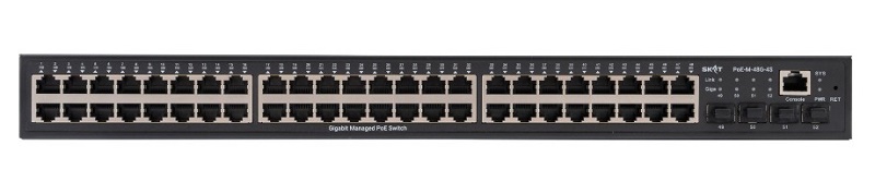Управляемый L2+ коммутатор PoE Plus, 800Вт, порты: 48-Ethernet, 4-SFP