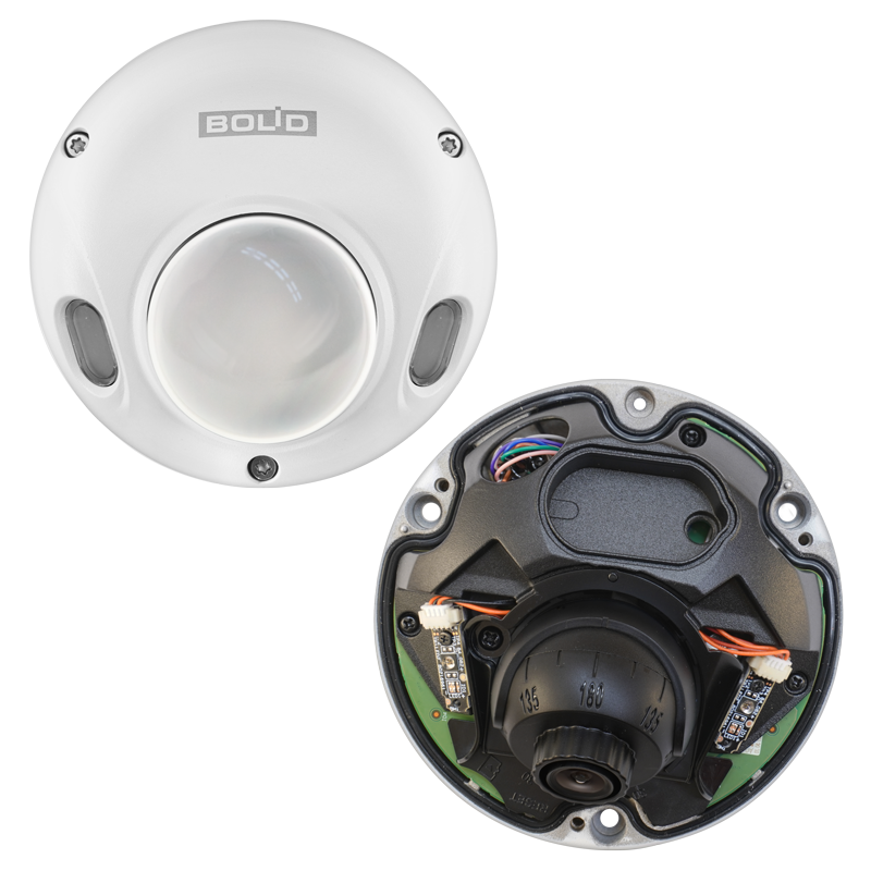 Миникупольная видеокамера, 2 Мп, 1/2,8” КМОП, объектив 2,8 мм, H.265/H.264/MJPEG, ИК-подсветка (до 30 м); Встроенный микрофон, Micro SD не более 128 Гб;&nbsp;&nbsp;DC12V, PoE; IP67;&nbsp;&nbsp;-40 °C ~ +60 °C