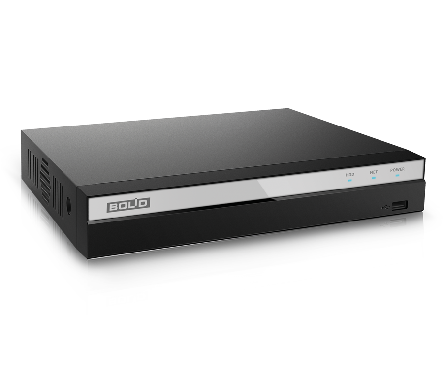 IP Видеорегистратор до 4х каналов с PoE (IEEE802.3at/af); 80 Мбит/с; разрешение записи до 6Мп; H.265/H.264/MJPEG; 1 SATA порт 6Tб