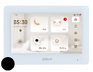 Монитор видеодомофона IP 7-и дюймовый с WiFi 2.4ГГц, черный, 1024x600 разрешение, ёмкостной сенсорный экран; тревожные входы / выходы 6/1; LAN; поддержка micro-SD до 64Гб; Возможность просмотра IP видеокамер; DC 12В; 189х130х27мм; Установка - на стену.