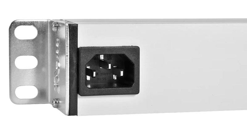 Блок розеток Rem-10 без шнура с выкл., 3 Sсhuko, вход IEC 60320 C14, 10 A, алюм., 10"