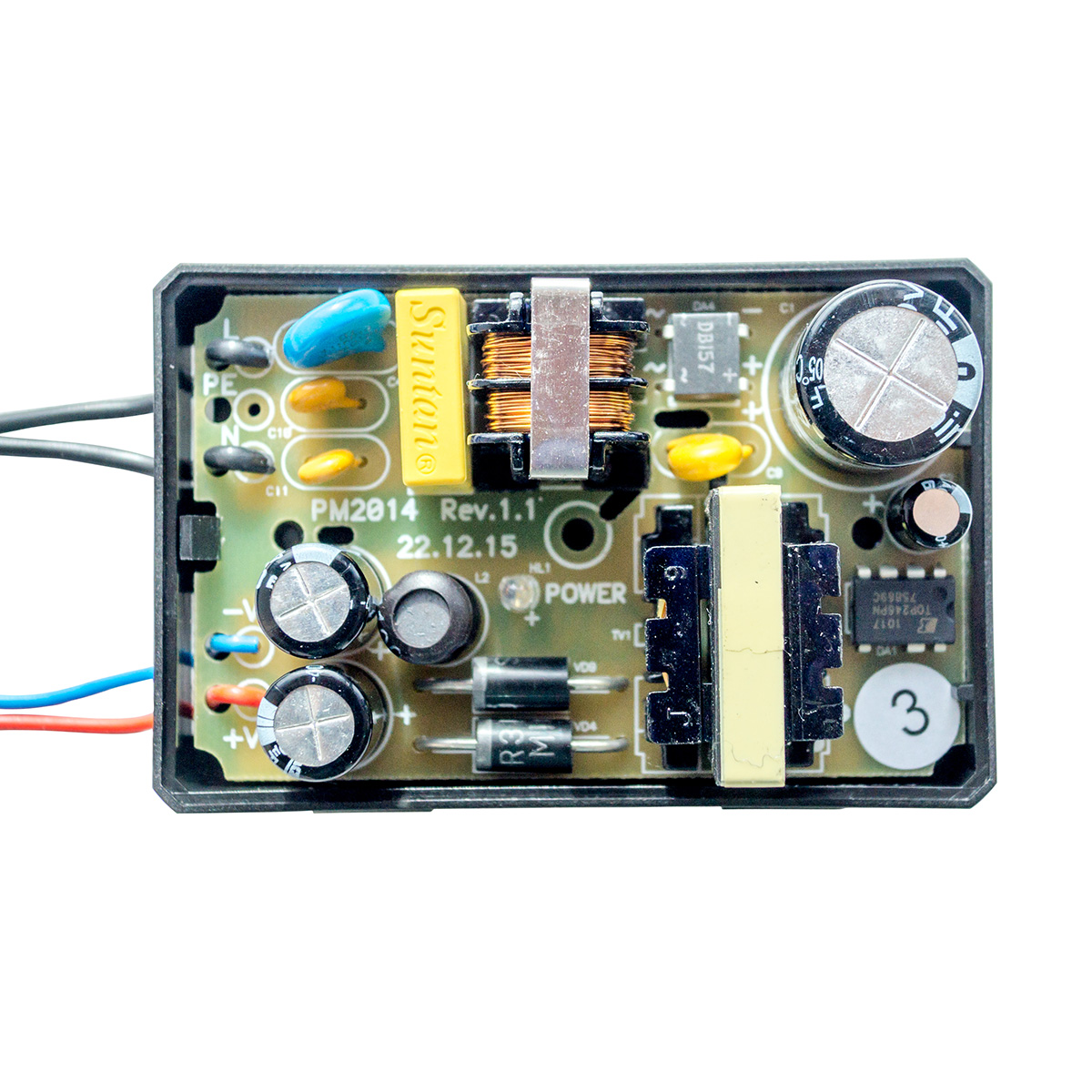 Блок питания для контроллеров Мираж-GSM-M8-03, Мираж-GSM-А8-03. Выходное напряжение 14,25В, выходной ток 1,4А, выходная мощность 20Вт.