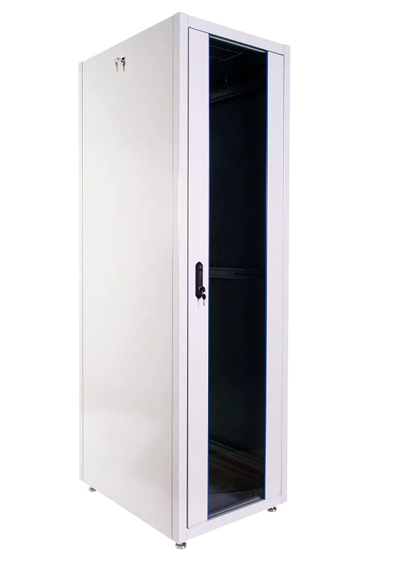 Шкаф телекоммуникационный напольный ЭКОНОМ 48U (600 x 800) дверь стекло, дверь металл