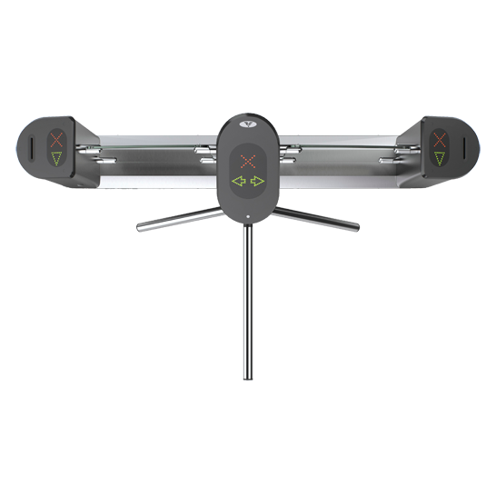 Турникет. Корпус из шлифованной нерж. стали; планки из шлифованной нерж.стали; пульт д/у; автоматич. функция «Антипаника»; 2 стекла-стенки