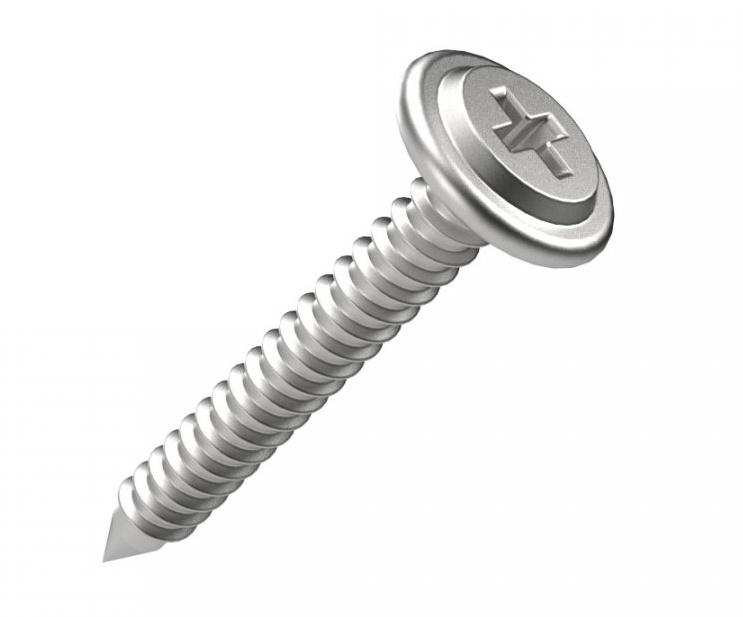 Саморез с прессшайбой усиленный ГОСТ 4,2х38 (500 шт/уп)