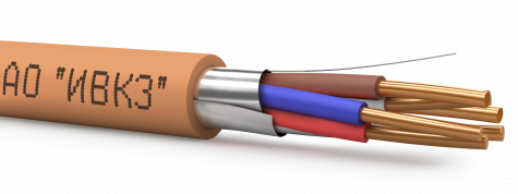 Кабель безгалогенный огнестойкий, экранированный 2х2х0,5 бухта 200 м.