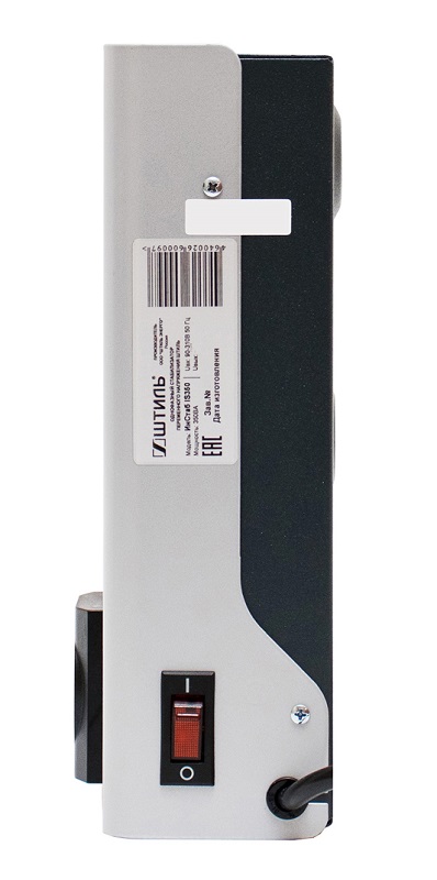 Стабилизатор переменного напряжения инверторный (с двойным преобразованием) однофазный, чистая синусоида; P-нагр.0.35 кВА/0.3кВт, U-вх.90…310В, I-вых.1.6 А; IP20, t-раб.+5…+40°C, 155х223х80мм