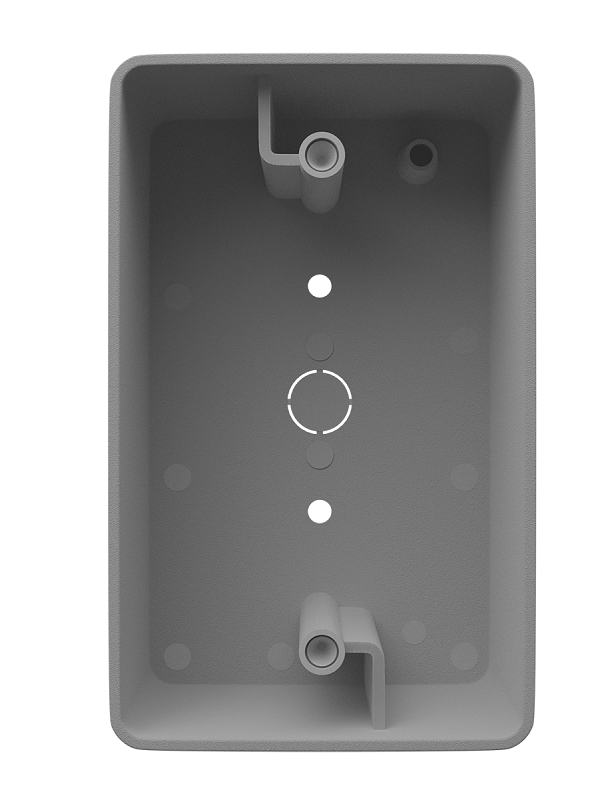 Кронштейн для накладного монтажа кнопок выхода SH-45. 114×70×38 мм. Цвет - серебро.
