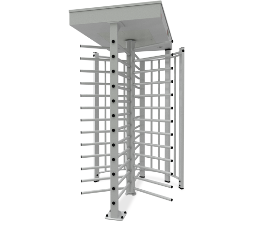 Моторизованный полноростовой турникет гибрид (ротор из нержавеющей стали, корпус порошковая краска)