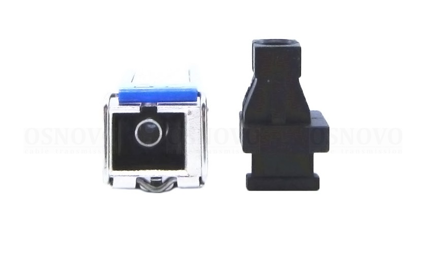 Оптический SFP Модуль. Одно волокно Single Mode. Скорость: до 1,25 Гбит/c. Тип разъема: SC