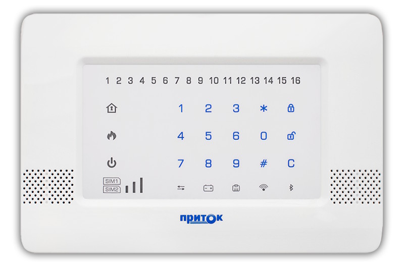 Контроллер охранно-пожарный, 16 шлейфов, без УВИ и модуля GSM, Основной канал Ethernet, Модуль GSM - разъем для установки.