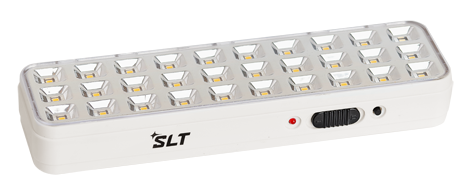 Аварийный светодиодный светильник, Количество SMD - 30 штук, поток 158 люмен, постоянный и непостоянный режим работы (AC/DC), 187-242В, аккумулятор напряжением 3,7В / 1200 мАч, защита аккумулятора от глубокого разряда и перезаряда, свечение от аккумулятора до 3 часов, 202х55х30мм ,&nbsp;&nbsp;0,17кг,&nbsp;&nbsp;0…+40, IP41