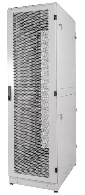 Шкаф телекоммуникационный напольный 42U (600 × 1000) дверь перфорированная 2 шт.