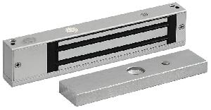 Электромагнитный замок, внутреннее исполнение, 12/24 В (DC), 0.4/0.2 А, усилие 140-150 кг.