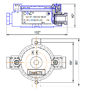 Коробка коммутационная (0Ex ia IIC T6 Ga X), для подключения к ДПТ ответвлений (ДТК,ИПР-К,ДПТ-Т)