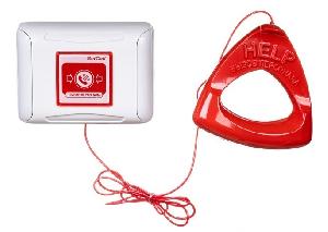 Влагозащищенная проводная кнопка вызова с ручкой-отвесом GC-0423W2. 12 ±10% В; 2 мА; IP44; +5...+45°C; накладное крепление; длина шнура 1 м; 122х92х27 мм; 0,145 кг