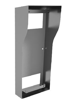 Кронштейн для накладного монтажа с козырьком для многоквартирных панелей серии AА-12 и панелей BI-02, 04, 08, 12. 170x390x115мм