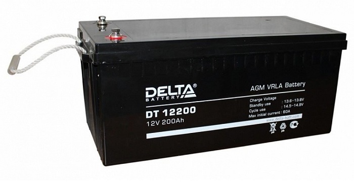 Аккумулятор 200 А/ч., 12В, 523х240х224 мм,