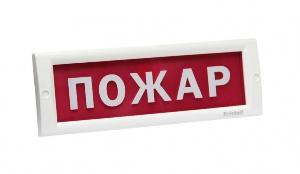 Плоское световое табло с повышенной яркостью свечения, 24В, 40мА, IP52, -30..+55С, 302х102х22мм