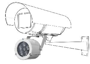 Прожектор инфракрасный периметровый. Предельная дальность с освещенностью 1лк до 70м. Угол 20°. Порог включения, лк 10 ± 5. Длина волны, нм 850. 12-24VDC, Passive PoE (24V). Потребляемая мощность 6,5 Вт/0,25Вт. -40° ÷ +50°С. IP66/IP68.