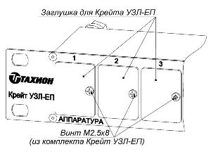 Заглушка для Крейта предназначена для ограничения доступа к неиспользуемому порту на лицевой панели Крейта УЗЛ-ЕП.